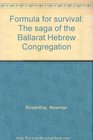 Formula for survival The saga of the Ballarat Hebrew Congregation