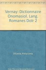 Vernay Dictionnaire Onomasiol Lang Romanes Dolr 2