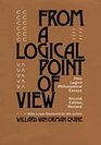 From a Logical Point of View Nine LogicoPhilosophical Essays