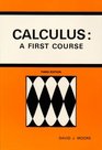Calculus A First Course