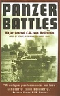 Panzer Battles A Study of the Employment of Armor in the Second World War