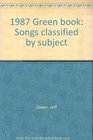 1987 Green book Songs classified by subject