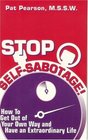 Stop SelfSabotage