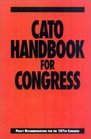 Cato Handbook for Congress 107th Congress