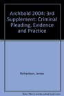 Archbold Criminal Pleading Evidence and Practice 3rd Supplement