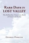 Rare Days In Lost Valley