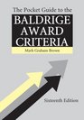 The Pocket Guide to the Baldrige Criteria