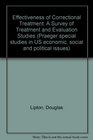 The effectiveness of correctional treatment A survey of treatment evaluation studies