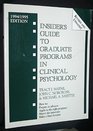 Insider's Guide to Graduate Programs in Clinical Psychology 1994/1995 Edition