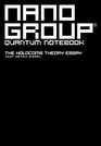 Nanogroup Quantum Notebook Series The Holocomb Theory Blank Lined