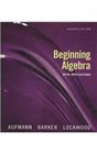 Aufmann Beginning Algebra With Applications  Plus Studentsolutions Manual Plus Dvd Seventh Edition Plus Blackboard/webct