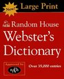 Random House Webster's DictionaryLarge Print Edition