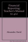 Financial Reporting Teacher's Manual