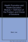 Handbook for a Modular Course in Health Promotion and Health Education