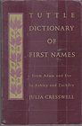 Tuttle Dictionary of First