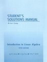 Student Solutions Manual for Introduction to Linear Algebra