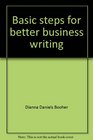 Basic steps for better business writing