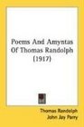 Poems And Amyntas Of Thomas Randolph