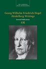 Georg Wilhelm Friedrich Hegel Heidelberg Writings Journal Publications