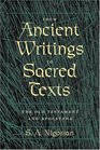From Ancient Writings to Sacred Texts The Old Testament and Apocrypha