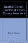 Deaths Clinton Franklin  Essex County New York