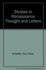 Studies in Renaissance Thought and Letters