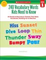 240 Vocabulary Words Kids Need to Know Grade 1 24 ReadytoReproduce Packets That Make Vocabulary Building Fun  Effective