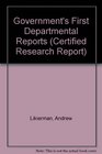 Government's First Departmental Reports