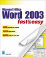 Microsoft Word 2003 Fast  Easy