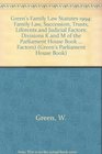 Green's Family Law Statutes 1994 Family Law Succession Trusts Liferents and Judicial Factors Divisions K and M of the Parliament House Book