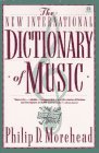 Dictionary of Music The New International