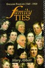 Family Ties English Families 15401920