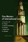 Five Masters of International Law Conversations with RJ Dupuy E Jimnez de Archaga R Jennings L Henkin and O Schachter