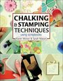 Chalking  Stamping Techniques Using Scrapbooks