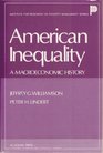 American Inequality A Macroeconomic History