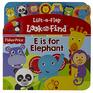 FisherPrice  LiftaFlap Look and Find  E is for Elephant  PI Kids