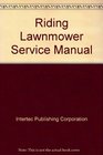 Riding Lawnmower Service Manual