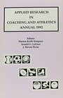 Applied Research in Coaching and Athletics Annual 1992