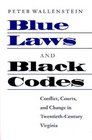 Blue Laws and Black Codes Conflict Courts and Change in TwentiethCentury Virginia