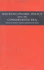 Macroeconomic Policy after the Conservative Era  Studies in Investment Saving and Finance