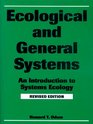 Ecological and General Systems An Introduction to Systems Ecology