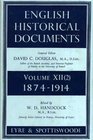English Historical Documents  Volume XII 1874  1914