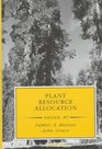 Plant Resource Allocation