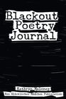 Blackout Poetry Journal Poetic Therapy