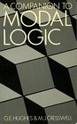 A Companion to Modal Logic