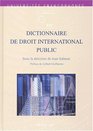 Dictionnaire de droit international publ