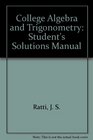 College Algebra and Trigonometry Student's Solutions Manual
