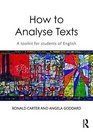 How to Analyse Texts A toolkit for students of English