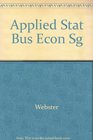 Applied Stat Bus Econ Sg