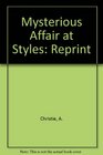 Mysterious Affair at Styles Reprint